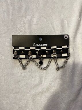 PLAYBOY Spencer’s Studded Checkerboard Choker